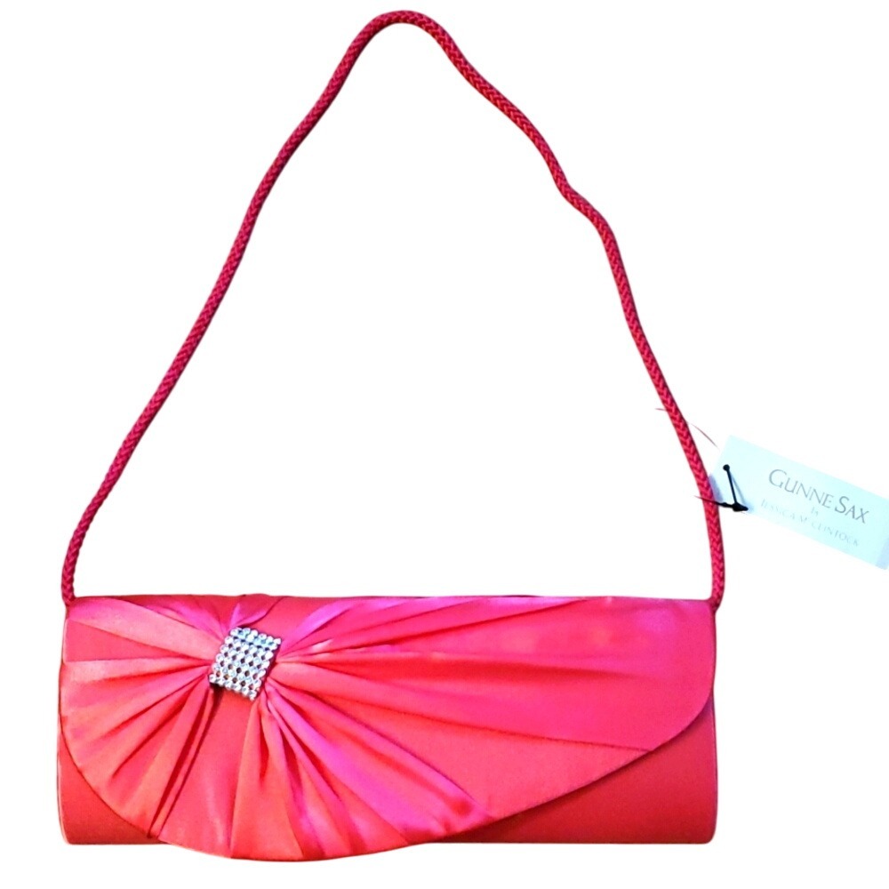 Gunne Sax by Jessica McClintock Shoulder Purse in Shocking Pink